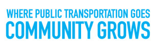 apta "Where Public Transportation Goes Community Grows" campaign logo